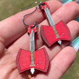 Axe Bass Earrings - Small