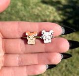 Hamtaro and Bijou Stud Earrings - 2 sizes!