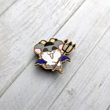 Spat Hand Painted Wood Pin