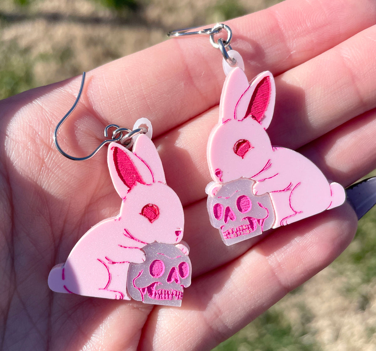 Skull Bunny Earrings – Maddison Cherie