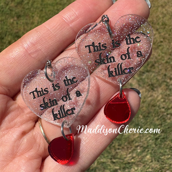 TITSOAK Glittery Heart Earrings