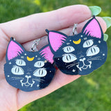 Alien Cat - Earrings