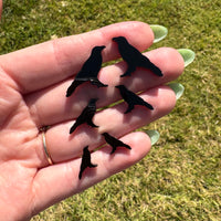 Crow Earrings - PICK FROM 3 SIZES!