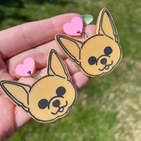 Chihuahua Face Earrings