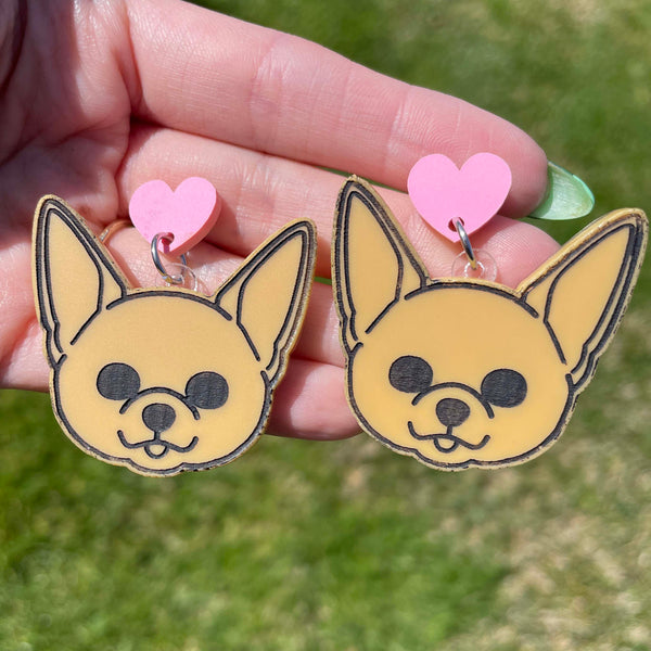 Chihuahua Face Earrings