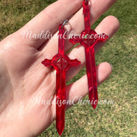 Demon Blood Sword Earrings