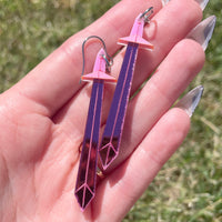 Fionna's Pink Sword- Earrings