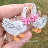 Geese with Bows - Earrings