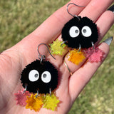 Soots with Glittery Konpeito - Acrylic Earrings