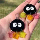 Soots with Glittery Konpeito - Acrylic Earrings