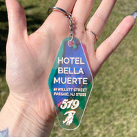 Iridescent Hotel Bella Muerte Keychain