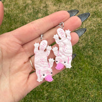 Pink Platypus Earrings