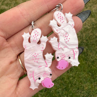 Pink Platypus Earrings