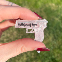 Bulletproof Love Pin - Pink