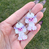 Poodle Earrings | Acrylic Statement Earrings | Hypoallergenic Earrings