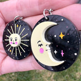 Sun and Moon Earrings