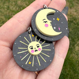 Sun and Moon Earrings