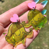 Tree Trunks Earrings - Glitter