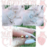 Iridescent Shy Boo Earrings