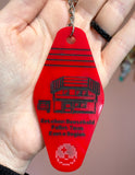 CLEARANCE - Ketchum Household Hotel Keychain - RED