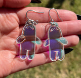 Bubble Buddy Iridescent Dangle Earrings