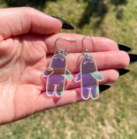 Bubble Buddy Iridescent Dangle Earrings