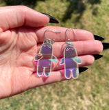 Bubble Buddy Iridescent Dangle Earrings