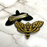 Death Head Moth Hair Clips