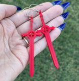 Demon Blood Sword Earrings