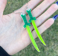 Grass Sword Earrings