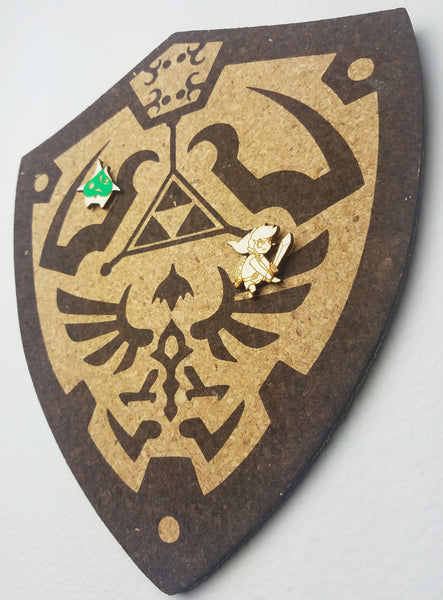 Triforce Shield Zelda Cork Board - 3 Sizes!
