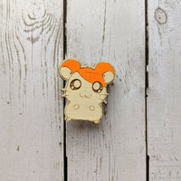 Hamtaro Hand Painted Wood Pin