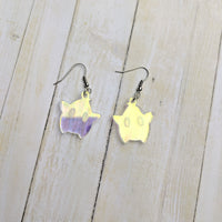 Iridescent Luma Star Dangle Earrings