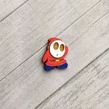 Shy Guy Painted Wood Pin
