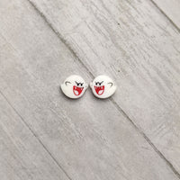 Boo Ghost Acrylic Stud Earrings - 2 sizes!