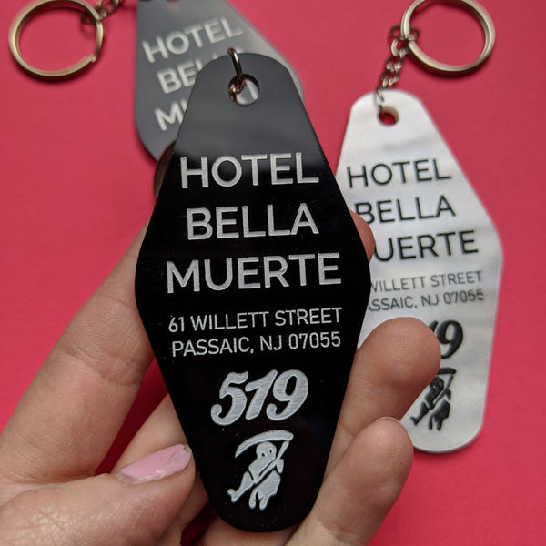 Hotel Bella Muerte My Chemical Romance Inspired Keychain - Lots of Color Options!