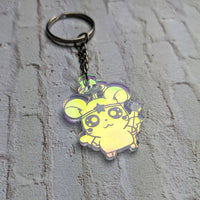 Harmony Hamtaro RAINBOW Iridescent Key Chain