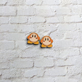 Waddle Dee Painted Wood Stud Earrings - 2 sizes!