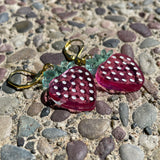 Jelly Pink Strawberry Earrings