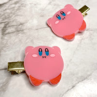 Pink Round Boi Hair Clips