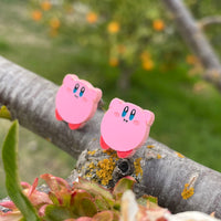 Pink Round Boi Stud Earrings