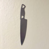 Metal Wall Hanging - Heart Knife