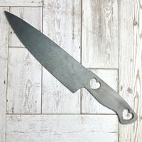 Metal Wall Hanging - Heart Knife