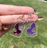 Bottled Pink Fairy Earrings - 2 Sizes!