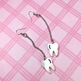 Teeth Chain Dangle Earrings