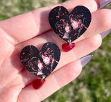 Three Cheers Heart Shaped Stud Earrings